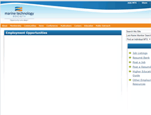 Tablet Screenshot of careers.mtsociety.org